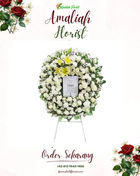 Krans Bunga Duka Dekorasi Pernikahan Cibinong